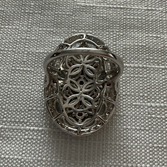 Light Blue Topaz Sterling Silver Knuckle to Knuckle - Picture 5 of 5